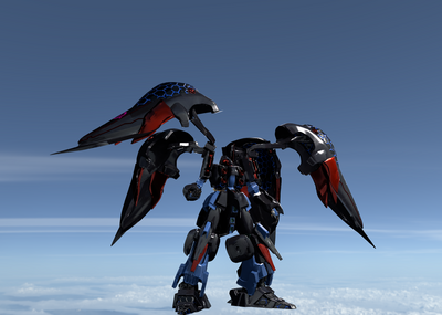 《高达—刹帝利》_落霞沦陷于黄昏作品_人物机器人/机甲_cg模型网