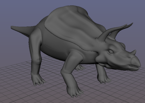 一个类似犀牛龙的模型