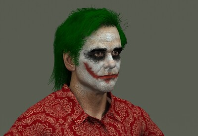 小丑joker 男人_cg爱好123作品_人物男人_cg模型网