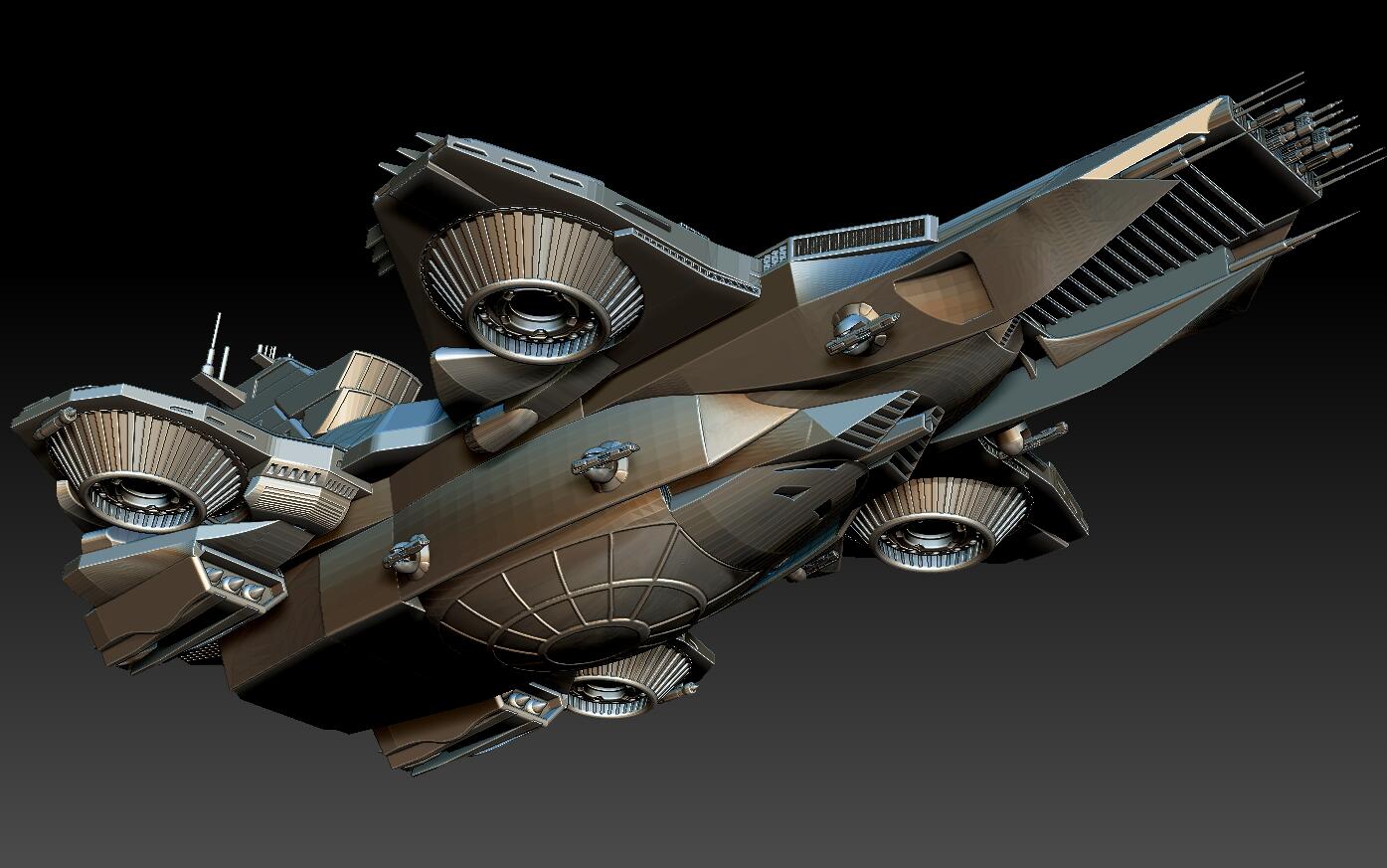 空天航母_丨丿靣具作品_游戏/影视/动画_cg模型网