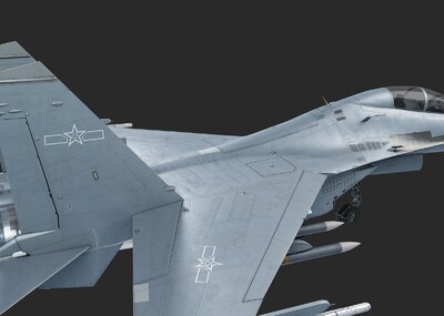 PBR J16模型-军用飞机模型库-3ds Max(.max)模型下载-cg模型网