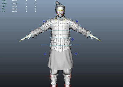 士兵 古代士兵 秦 秦朝 秦兵 4k贴图(盔甲2套贴图 带表情 盔甲 步兵