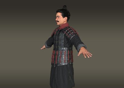 士兵 古代士兵 秦 秦朝 秦兵 4k贴图(盔甲2套贴图) 带表情 盔甲 步兵