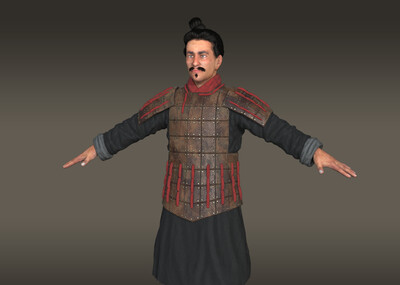 士兵 古代士兵 秦 秦朝 秦兵 4k贴图(盔甲2套贴图) 带表情 盔甲 步兵