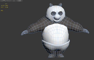3dsmax版功夫熊猫_haleimi作品_动物哺乳_cg模型网
