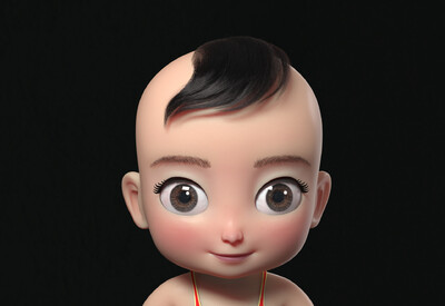 婴儿福娃发型图片图片