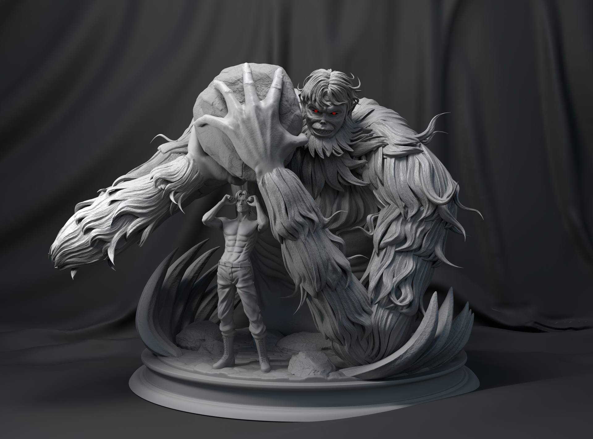 进击的巨人——兽之巨人模型 - 角色/人物/生物 - 作品模型 - CG模型网
