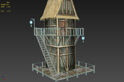 自己做的房子模型-古代场景模型库-3ds Max(.max)模型下载-cg模型网