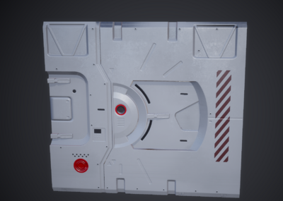 pbr 科幻舱门 太空舱 时空穿梭门 科幻未来 硬表面 外太空 外星人