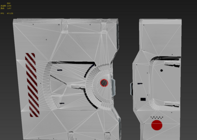 太空舱 时空穿梭门 科幻未来 硬表面 外太空 外星人 机械门 宇宙飞船