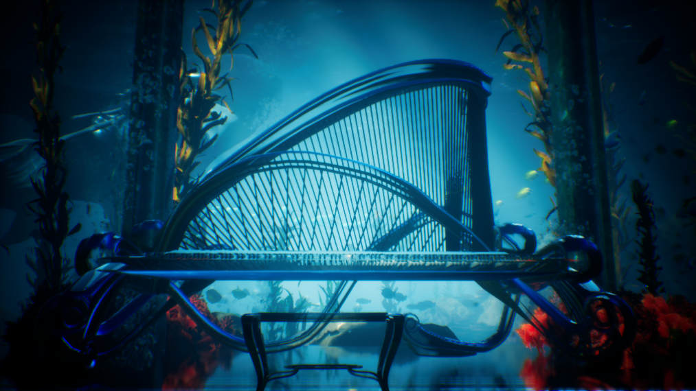 ue4场景海底钢琴