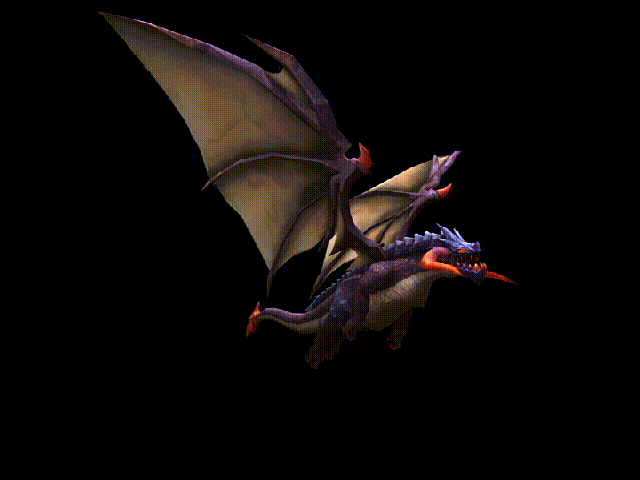 魔龙 飞龙 暗黑 大boss 带动画