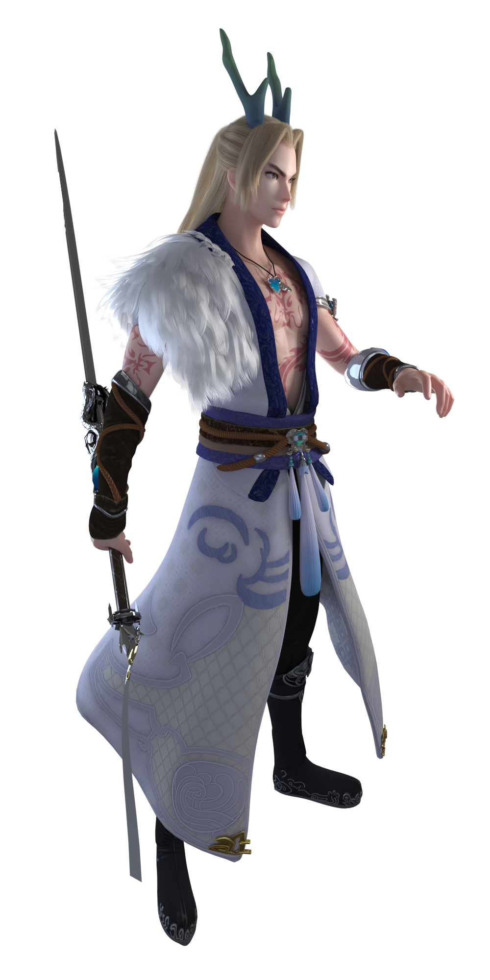 白龙_摸形者作品_角色/人物/生物_cg模型网