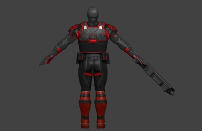 写实 pbr 九头蛇士兵 次世代 雇佣 战士