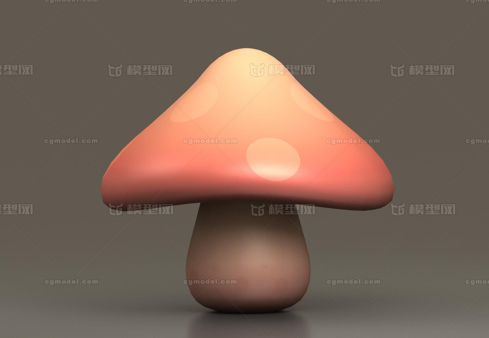 卡通蘑菇 菌类模型-水果蔬菜模型库-Maya(.ma/.mb)模型下载-cg模型网