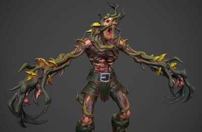 2k 手绘 丧 尸树怪 树妖 monster 怪物