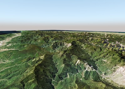 台湾城市3d地形模型,台湾3d沙盘模型,台湾3d模型,高清台湾卫星地形3d