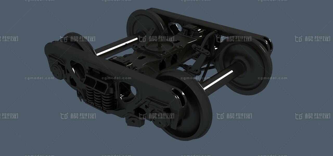 铁路机车k6转向架模型-火车/轨道车模型库-3ds max(.