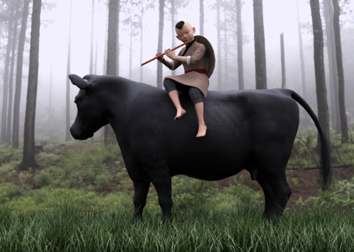 古代人物 牧童 小孩