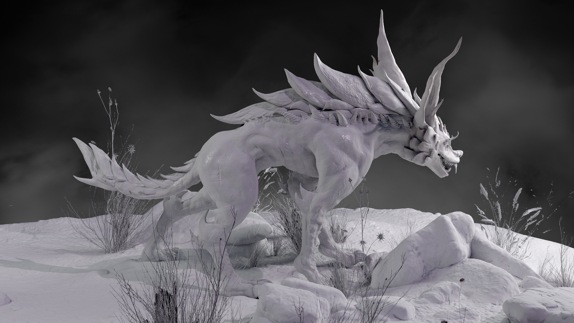 幽冥·赤狐_like day作品_游戏/影视/动画_cg模型网