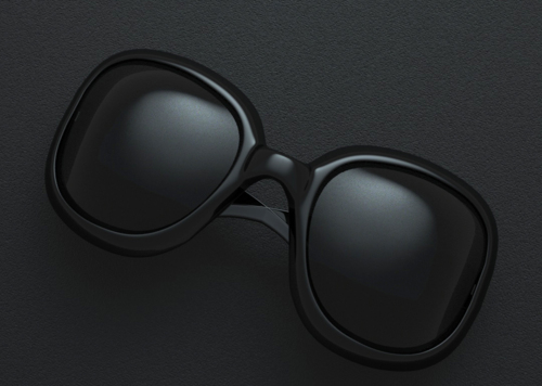 眼镜黑色商品建模