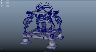 浑仪 中国古代天文仪器模型-其他模型库-Maya(.ma/.mb)模型下载-cg模型网