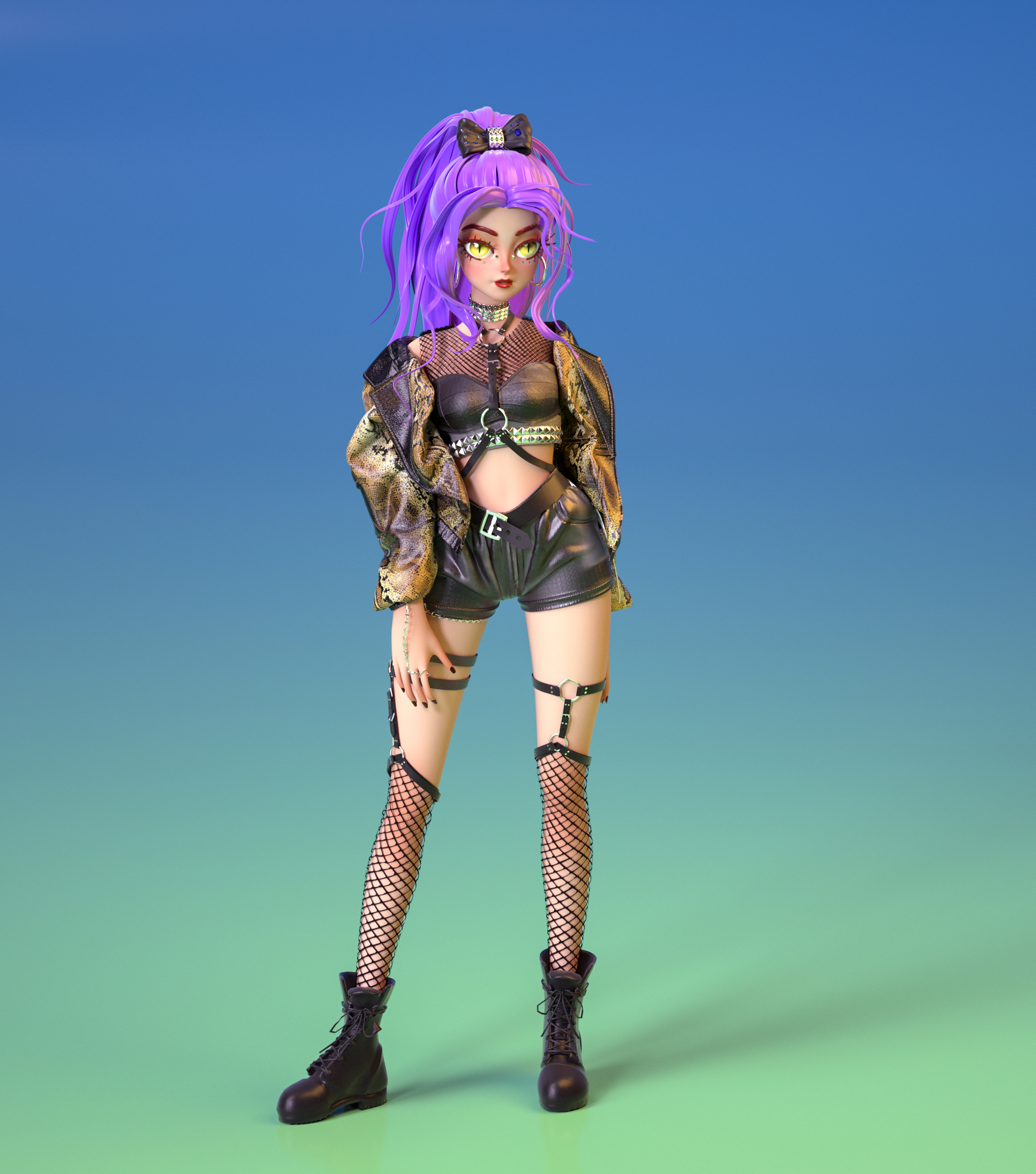 yuli的时装秀_seua作品_角色/人物/生物_cg模型网