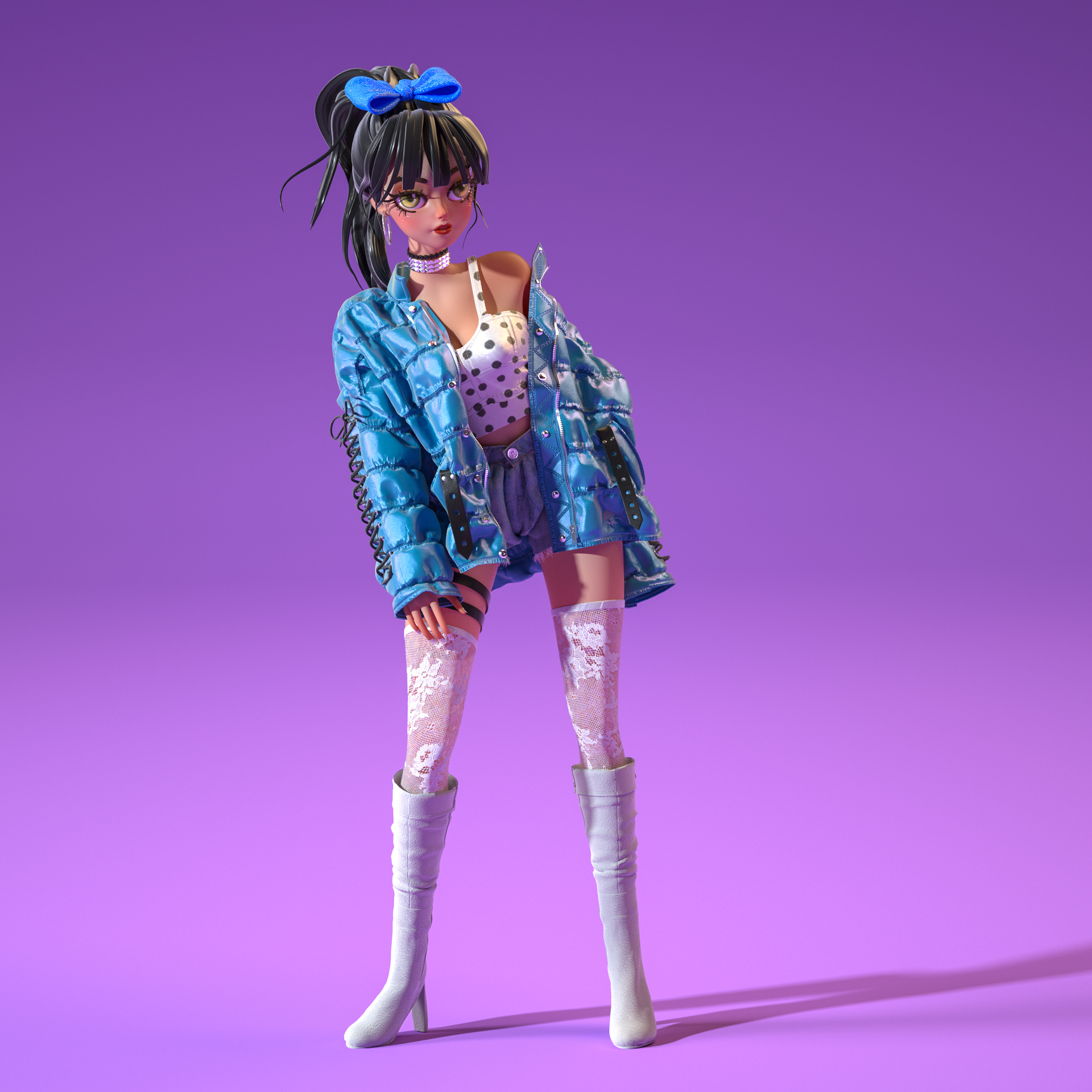 yuli的时装秀_seua作品_角色/人物/生物_cg模型网