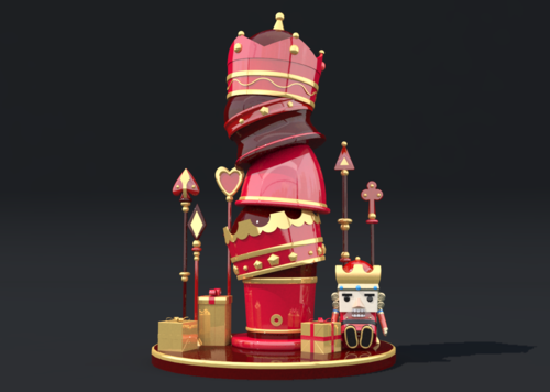 英伦帽子胡桃夹子美陈