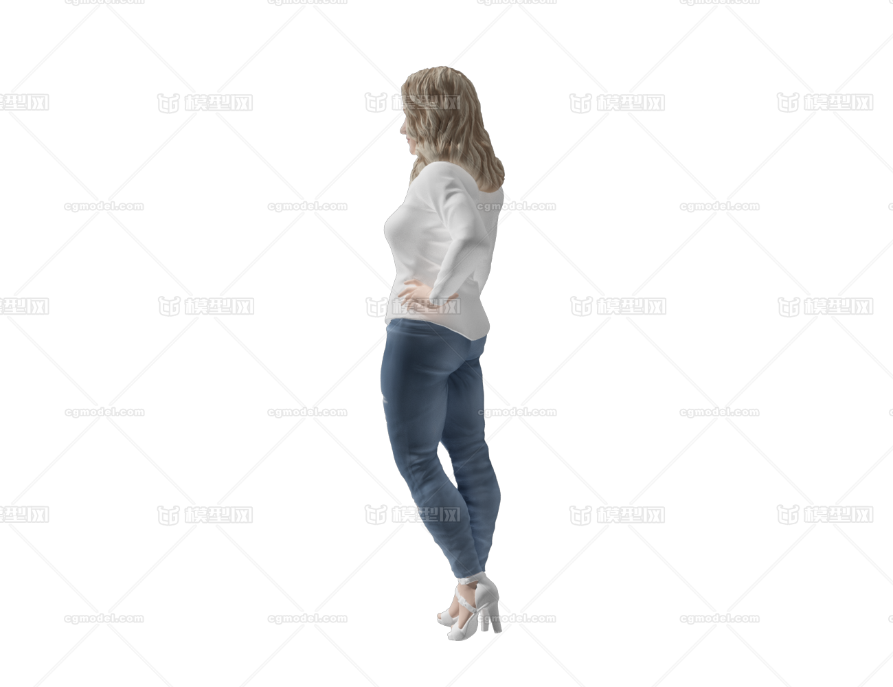 白人女性 欧洲大胸美女金发美女西方人短裙超短裙女助理写实人体 Cg模型网 Cgmodel 三维设计师交流互动平台 专注多品类3d模型下载 原创作品分享 软件学习