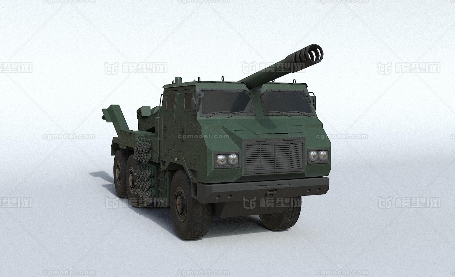 155毫米卡车炮炮兵国产pcl-181车载榴弹炮pcl181打印机