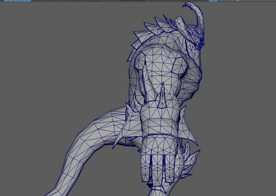 一怪物骨骼权重写实异型