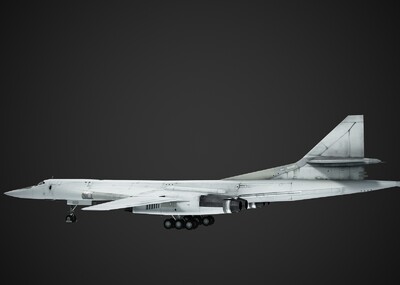 tu160 tu-160 圖16_冰是沉默的水作品_飛機/航空器軍用飛機_cg模型網