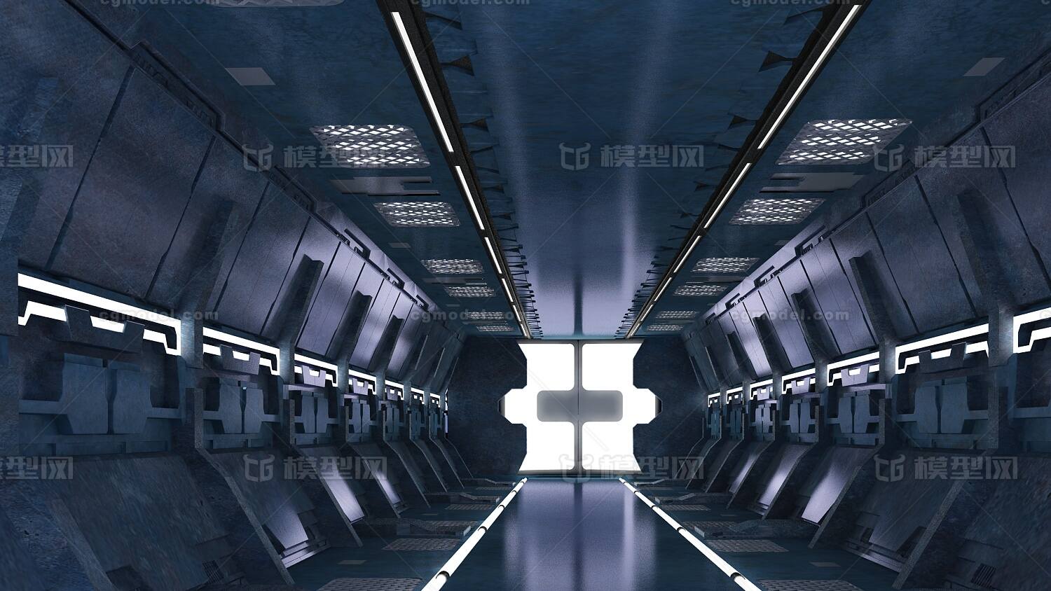 空间站通道 科幻场景模型-科幻场景模型库-3ds Max(.max)模型下载-cg模型网
