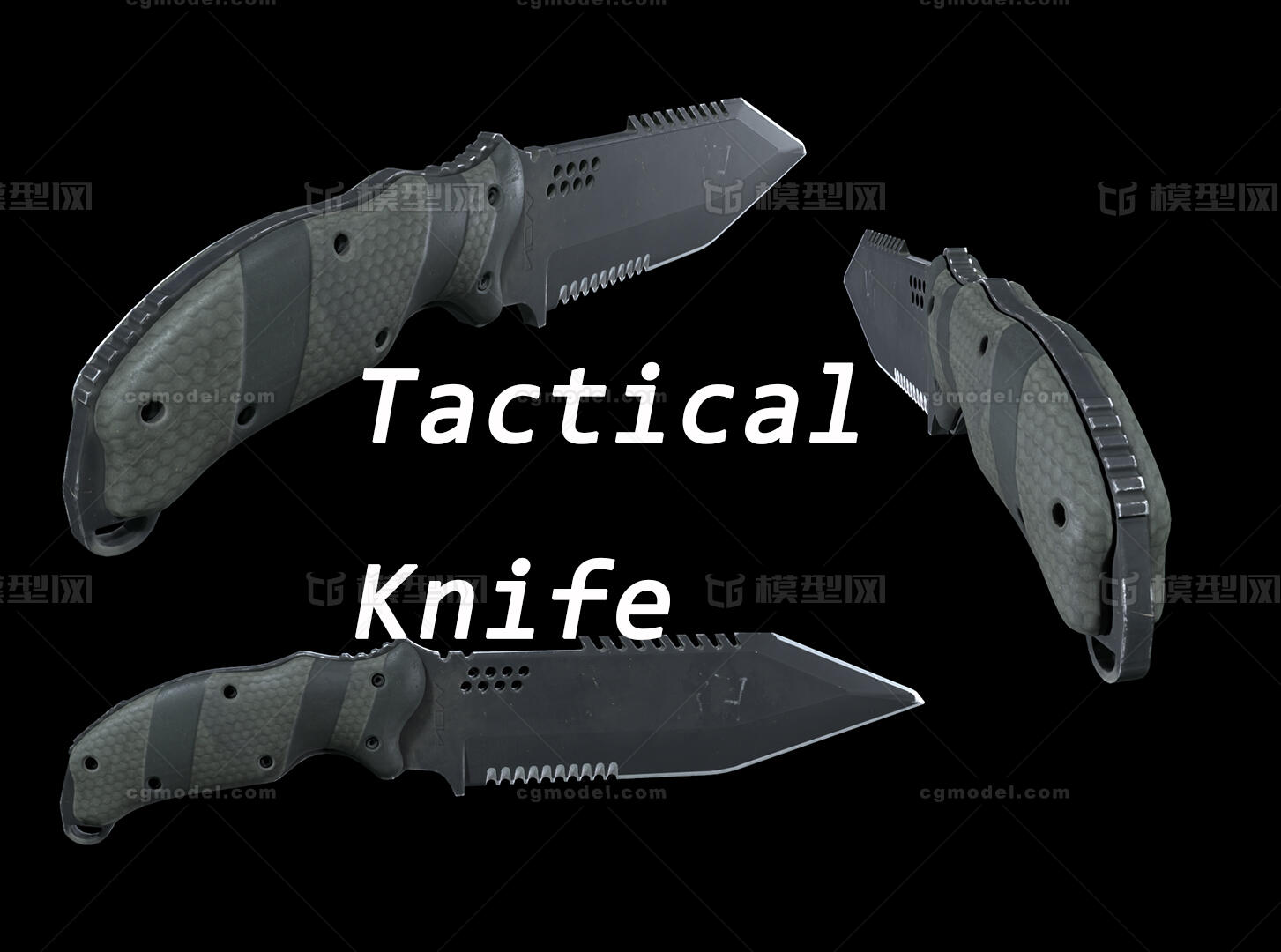 战术刀具 武器模型-冷兵器模型库-其他模型下载-cg模型网