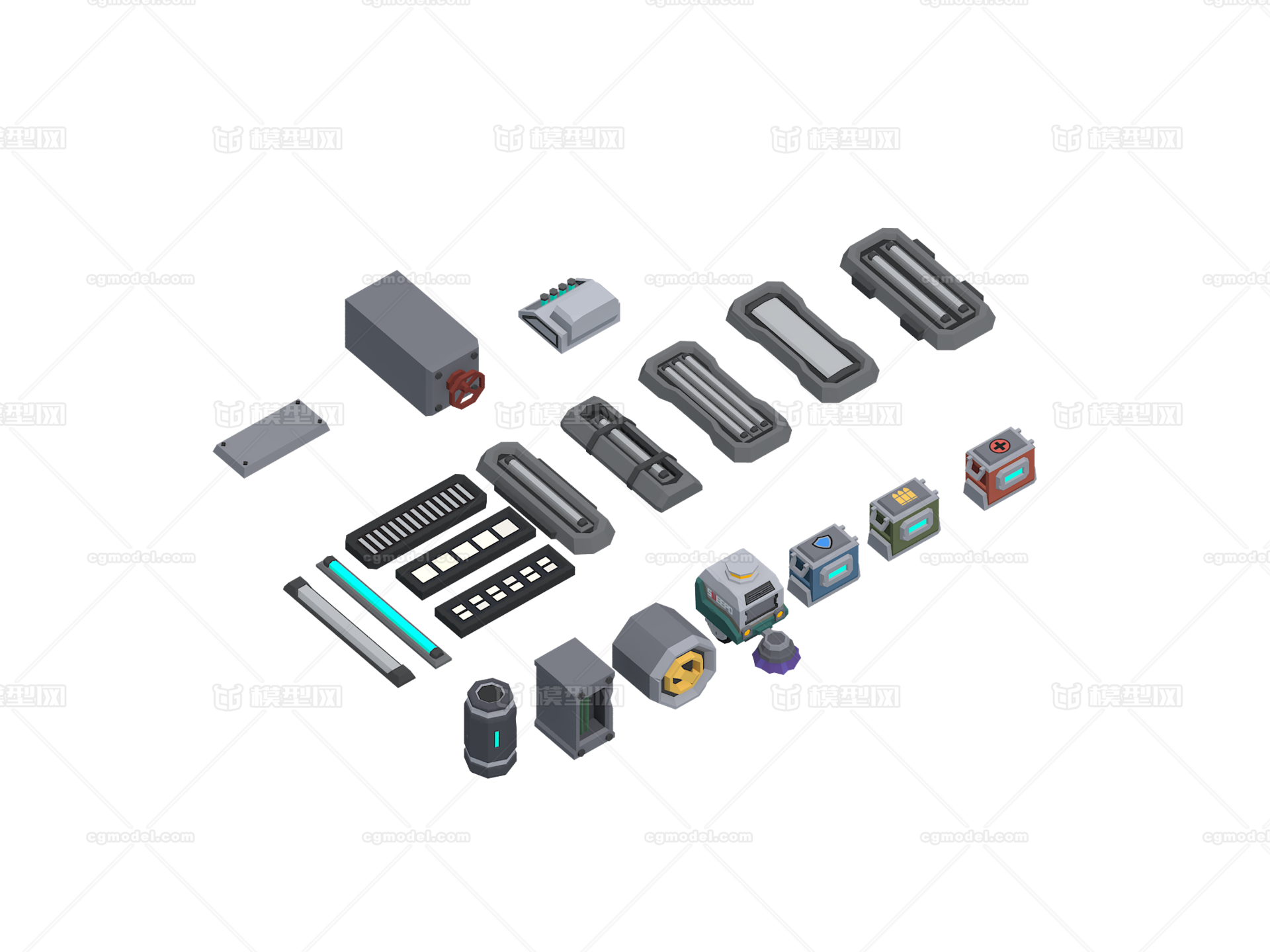 low poly模型-科幻场景模型库-3ds Max(.max)模型下载-cg模型网