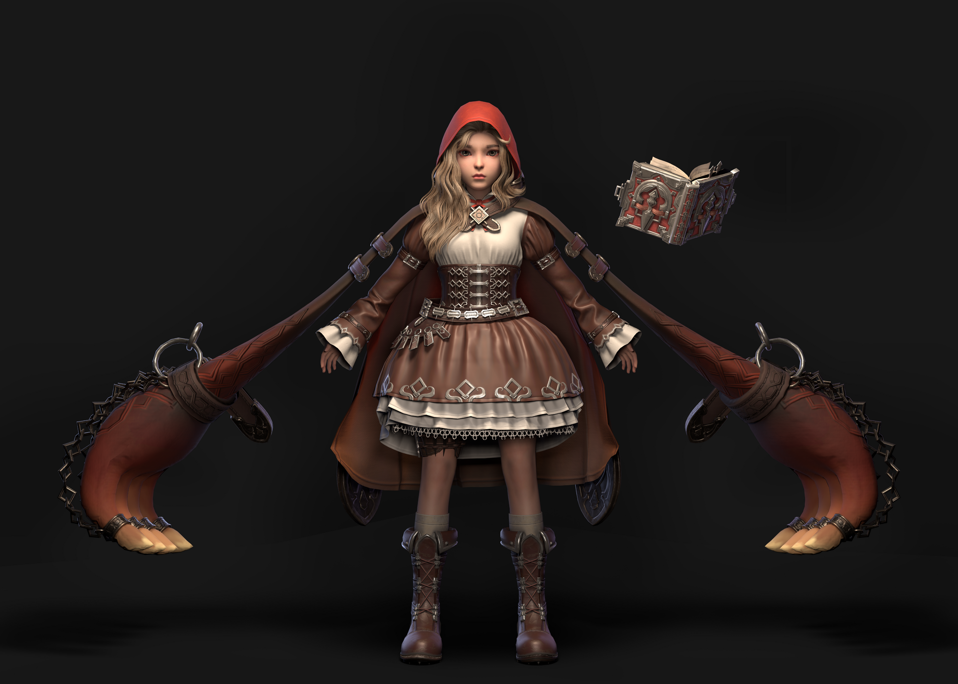 小红帽_像蜗牛一样奔跑作品_角色/人物/生物_cg模型网