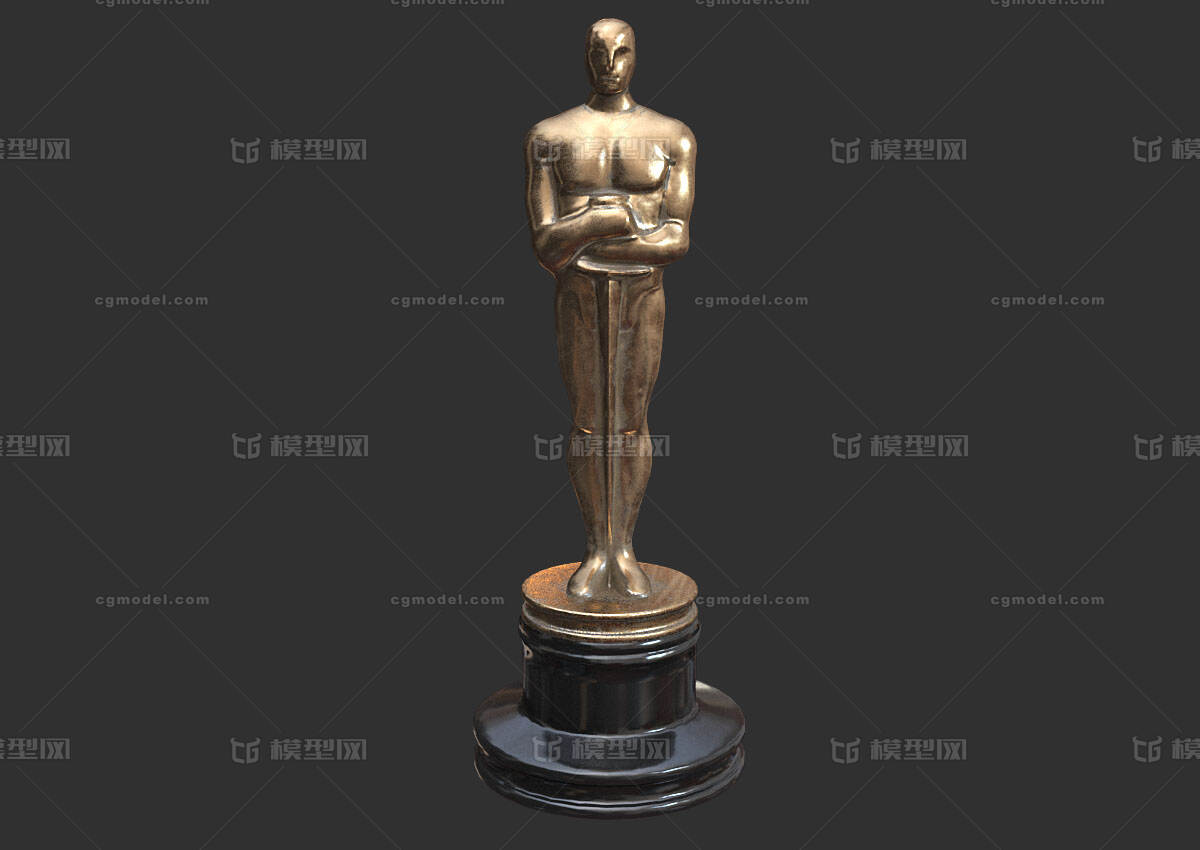 pbr次世代 奥斯卡奖杯 小金人 演员奖杯 电源奖杯 oscars 金像奖 黄金