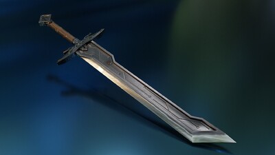 PBR次时代科幻大刀 武器模型-冷兵器模型库-其他模型下载-cg模型网