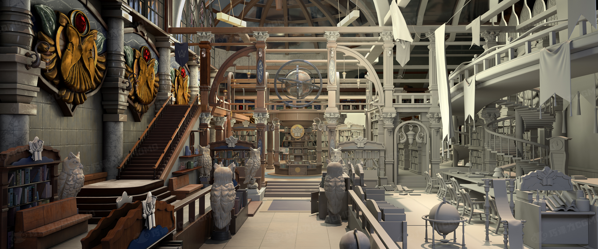 场景作品练习_巧课力cgmomo作品_场景/空间/建筑_cg模型网