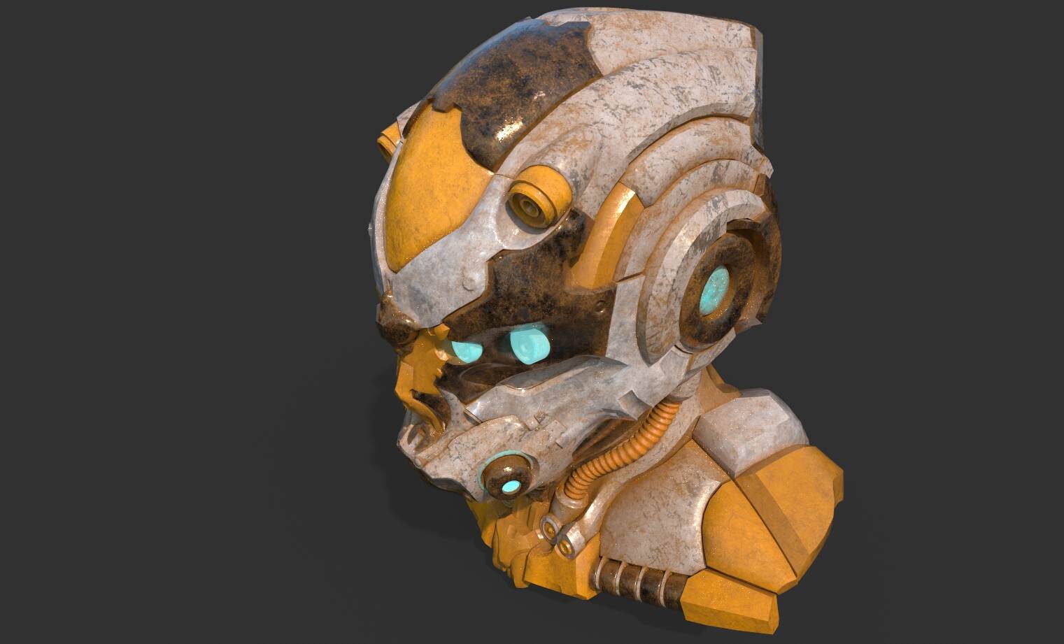 机甲头盔sp渲染