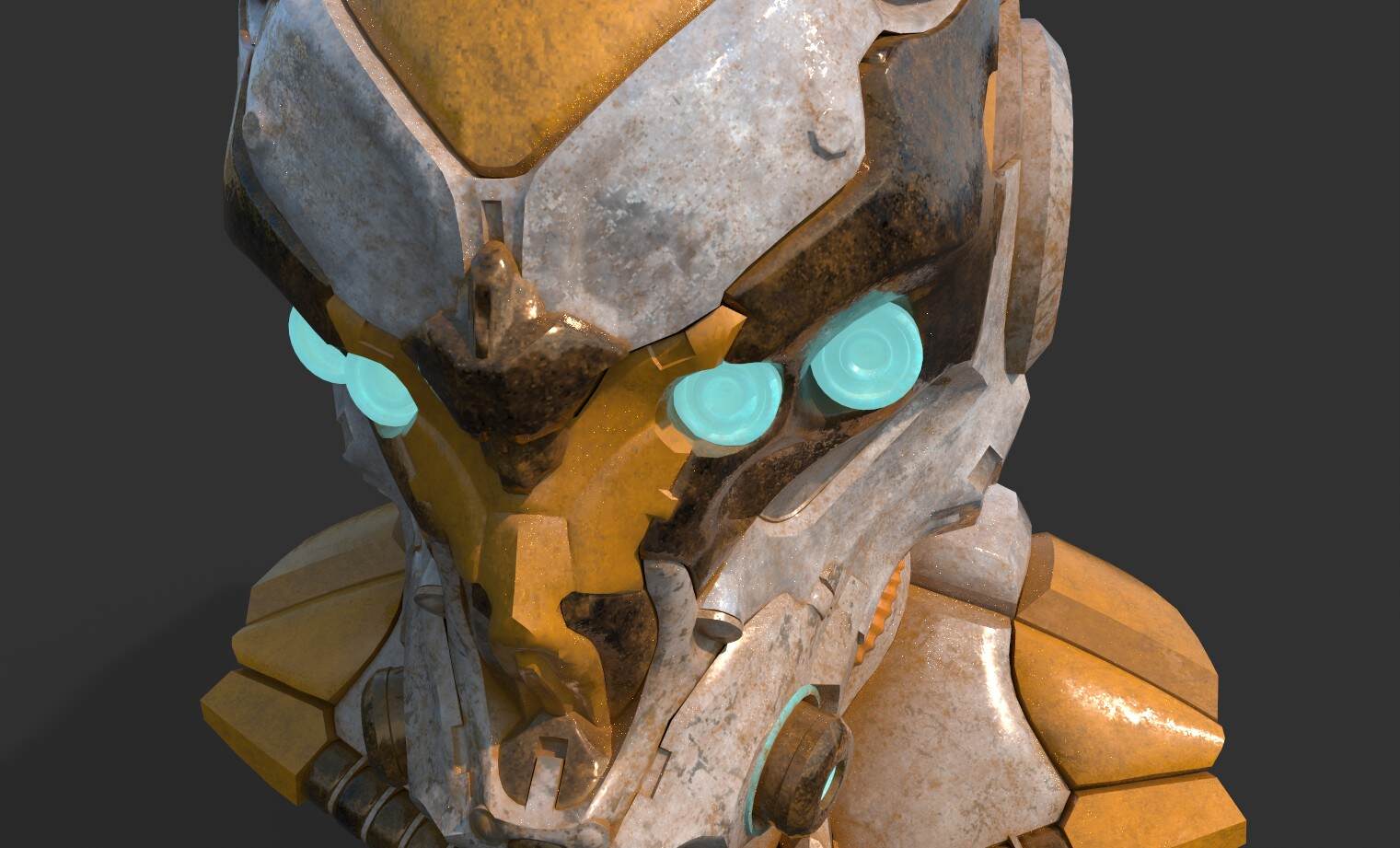 机甲头盔sp渲染