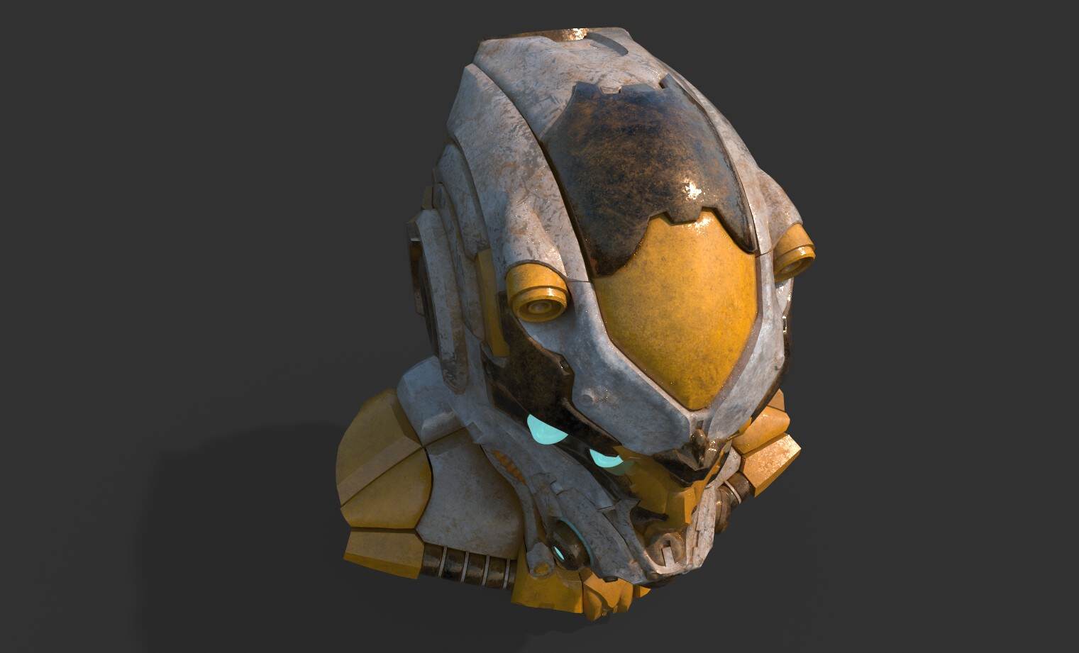 机甲头盔sp渲染