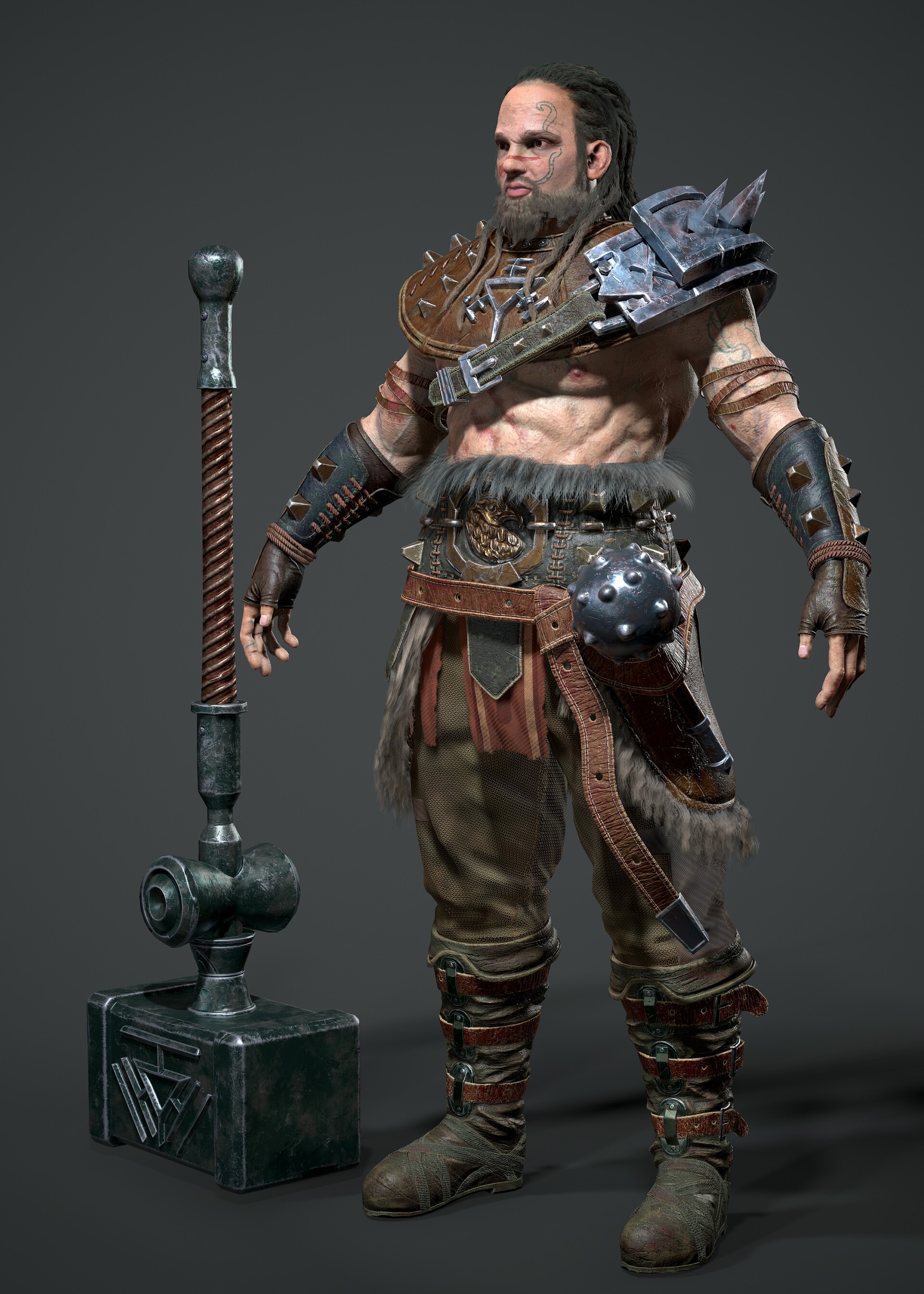 次时代练习_h_c作品_角色/人物/生物_cg模型网