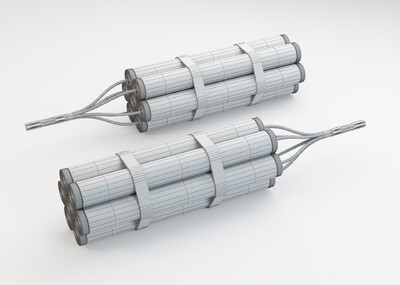 炸弹 雷管模型-火炮器械模型库-3ds Max(.max)模型下载-cg模型网