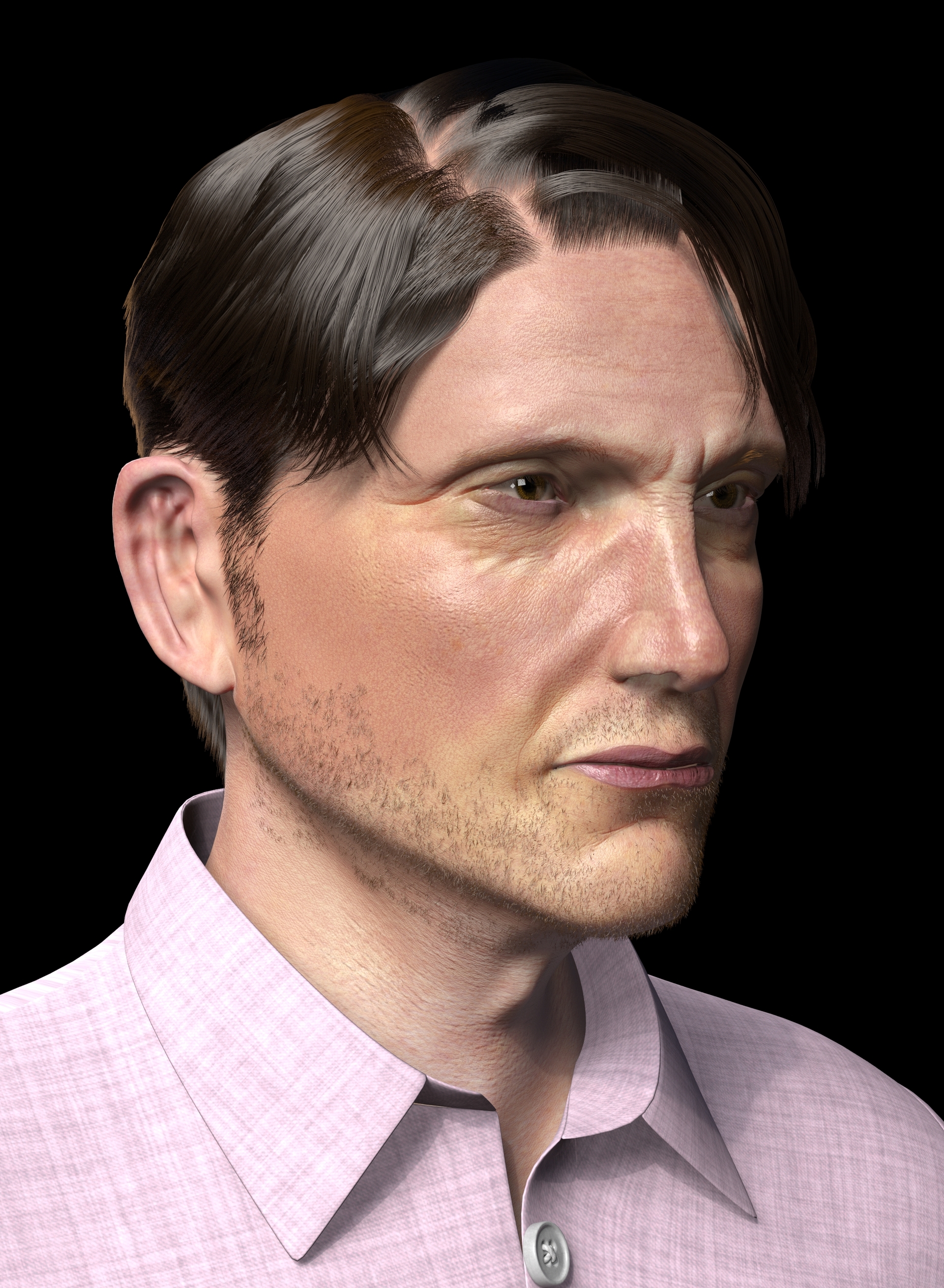 人头_falling丶stars作品_角色/人物/生物_cg模型网