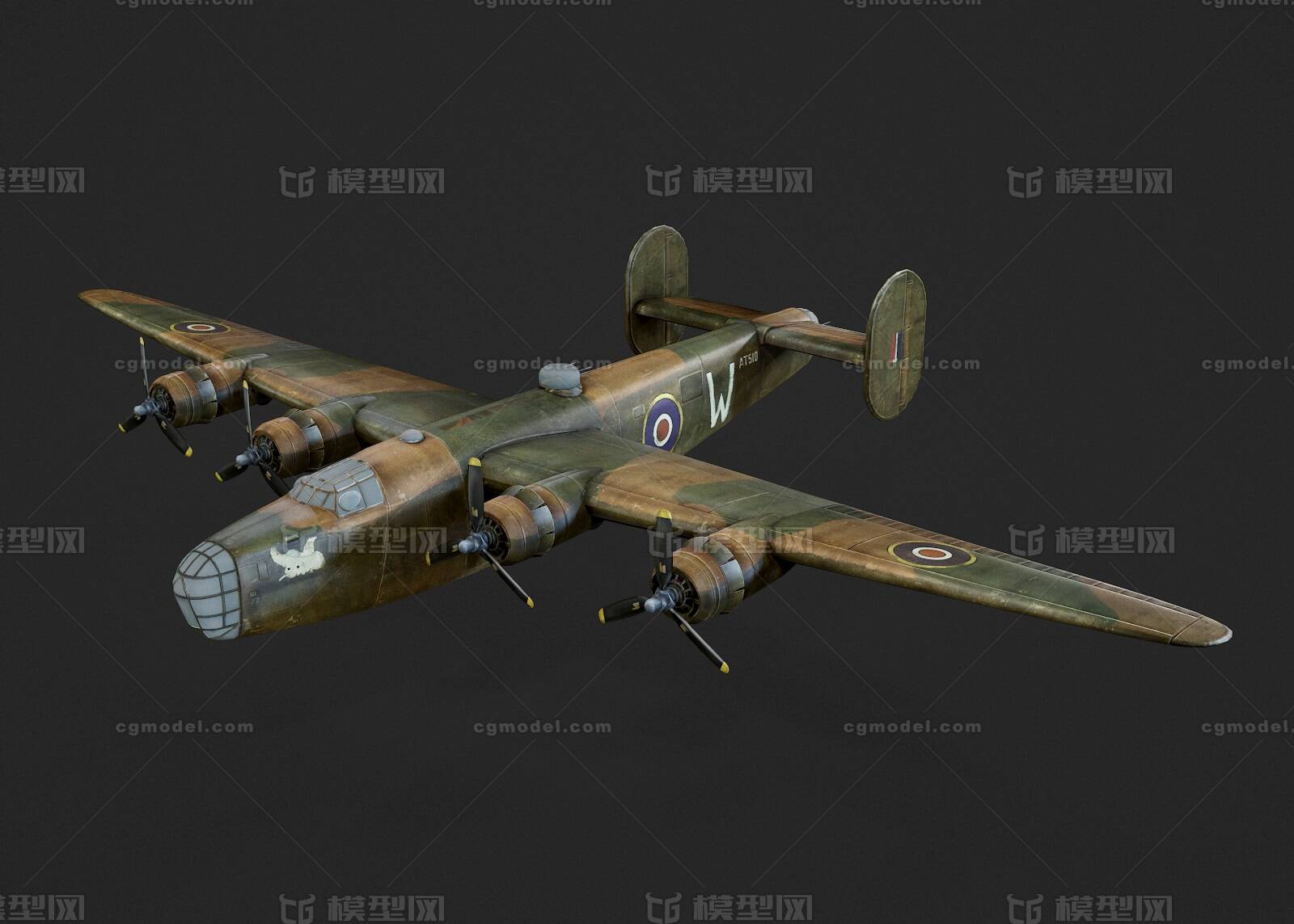 二战轰炸机b-24 b24 解放者 ?or ? 兰开斯特  轰炸机