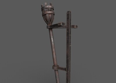PBR 火把模型-场景部件模型库-Substance Painter(.spp/.sbsar)模型下载-cg模型网