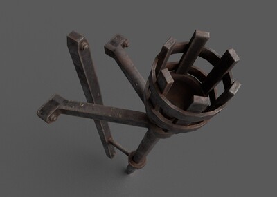PBR 火把模型-场景部件模型库-Substance Painter(.spp/.sbsar)模型下载-cg模型网