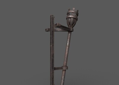 PBR 火把模型-场景部件模型库-Substance Painter(.spp/.sbsar)模型下载-cg模型网